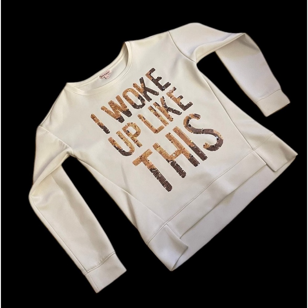 M Juicy Couture Sweatshirt White & Gold